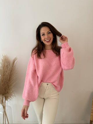Simple pink knit