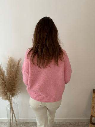 Simple pink knit