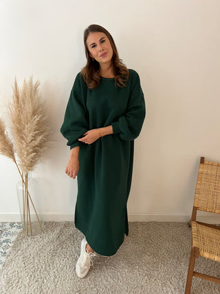 Green Sophia sweater dress