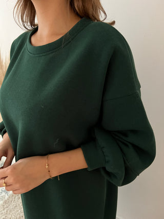 Green Sophia sweater dress