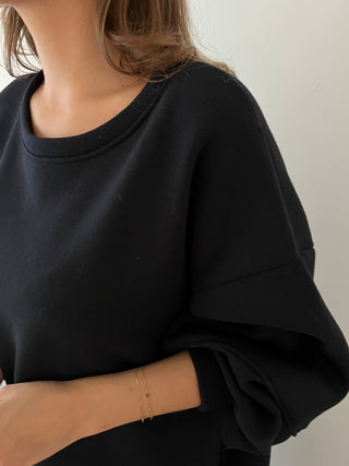 Black Sophia sweater dress