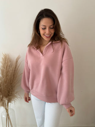 Old pink polo sweater