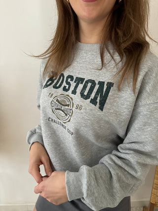 Boston grey sporty sweater