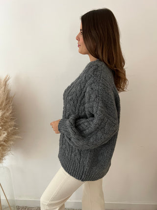 Grey chunky knit
