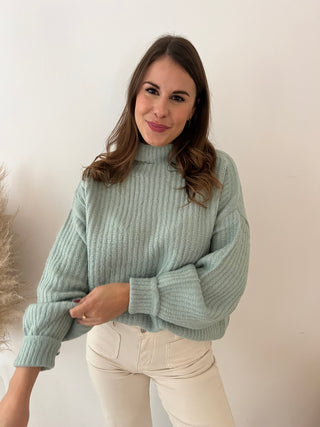 Soft mint knit