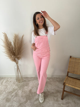 Pink summer dungaree