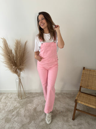 Pink summer dungaree