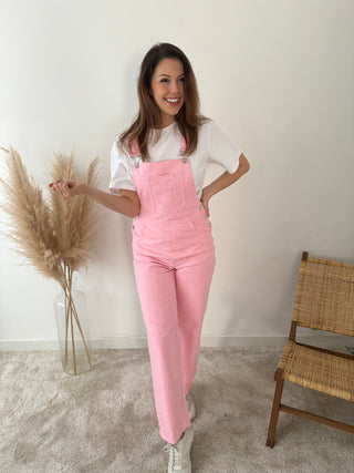 Pink summer dungaree