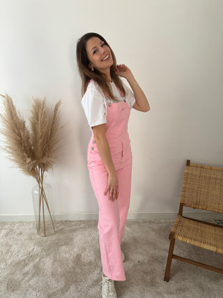 Pink summer dungaree