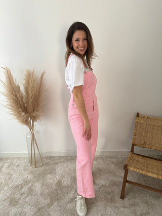 Pink summer dungaree