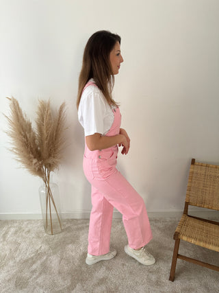 Pink summer dungaree