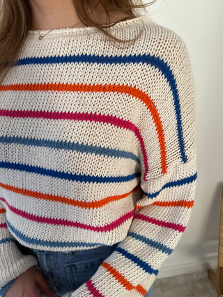 Candy striped knit