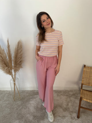 Pretty pink summer pants