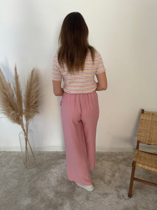 Pretty pink summer pants