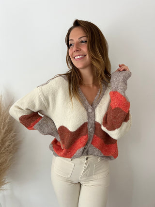 Autumn button knit
