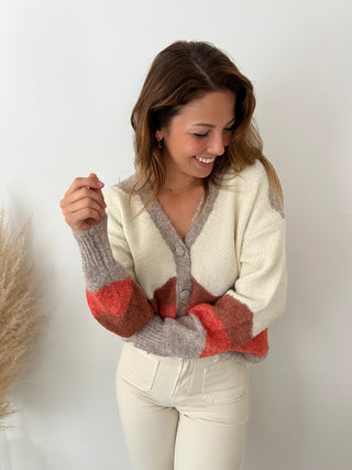 Autumn button knit