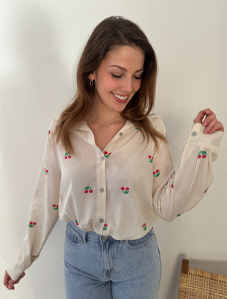 Pretty cherry blouse