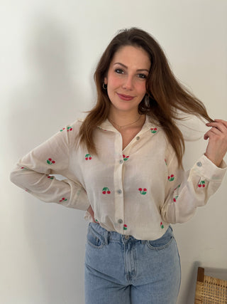 Pretty cherry blouse